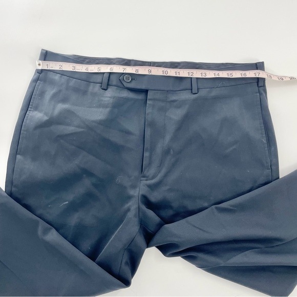 Brooks Brothers Madison Fit Navy Blue Flat Front Wool Trouser Size 36 x 28 - Picture 6 of 14